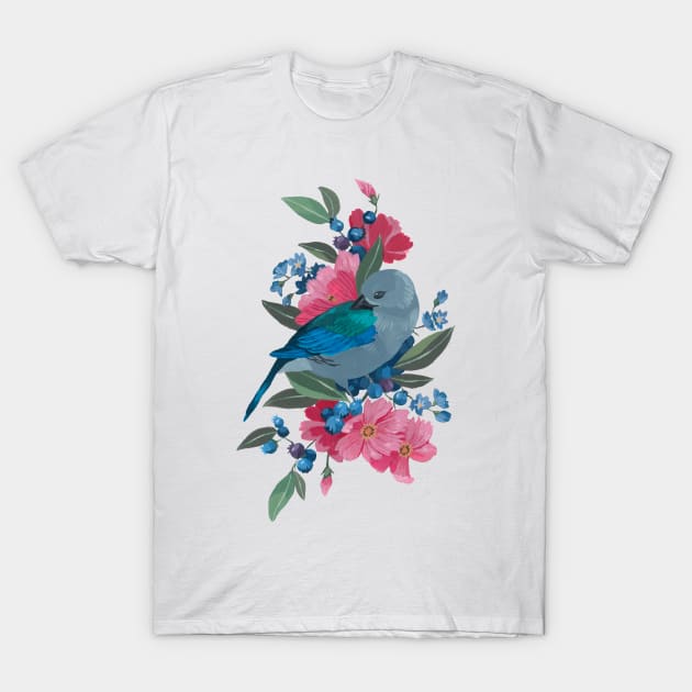 Blueberry T-Shirt by Marie Merkh's store